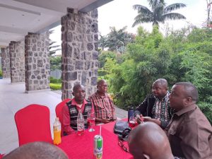 Lire la suite à propos de l’article Séance de travail ce Samedi, le 3 février 2024, entre le Professeur Butoa Balingene, Directeur Général de l&rsquo;ISP Goma, avec les Représentants des Médiateurs pour la Paix, à Goma.